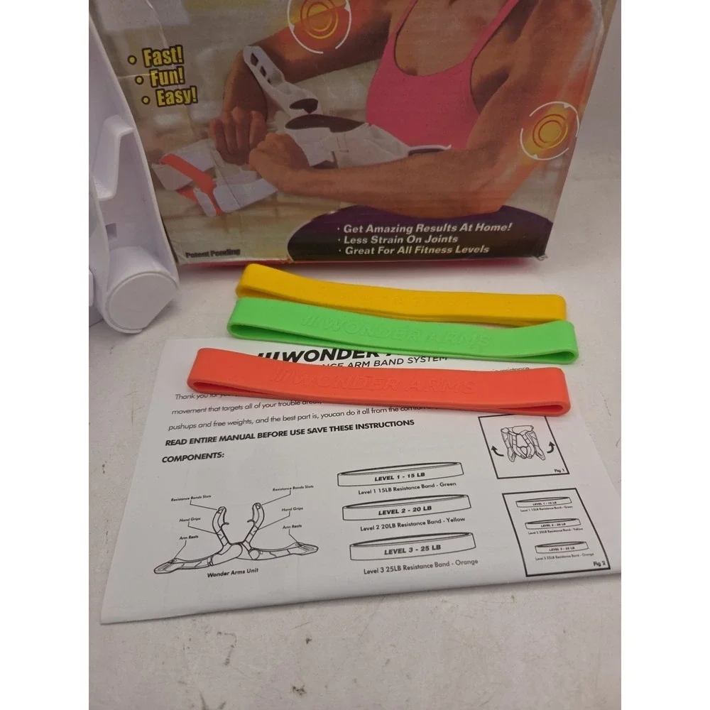 Wonder Arms Total Workout System AS SEEN ON TV White BRAND NEW OPEN BOX